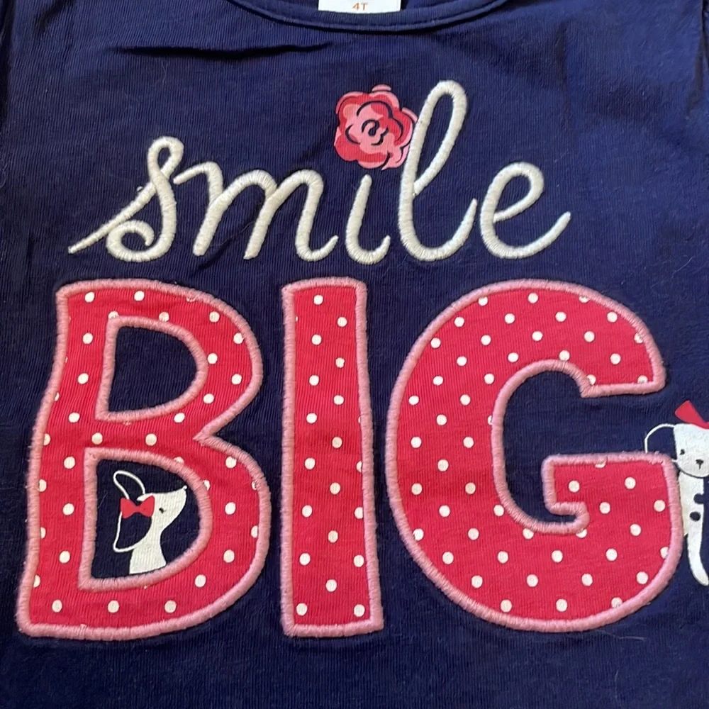 2017 Gymboree Outlet “Smile Big” Top, Size 4T